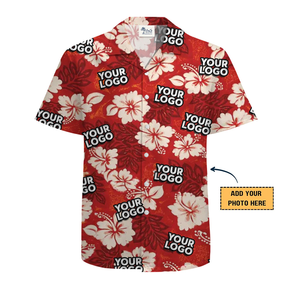 Custom Your Own Hibiscus Hawaiian Shirt With Logo