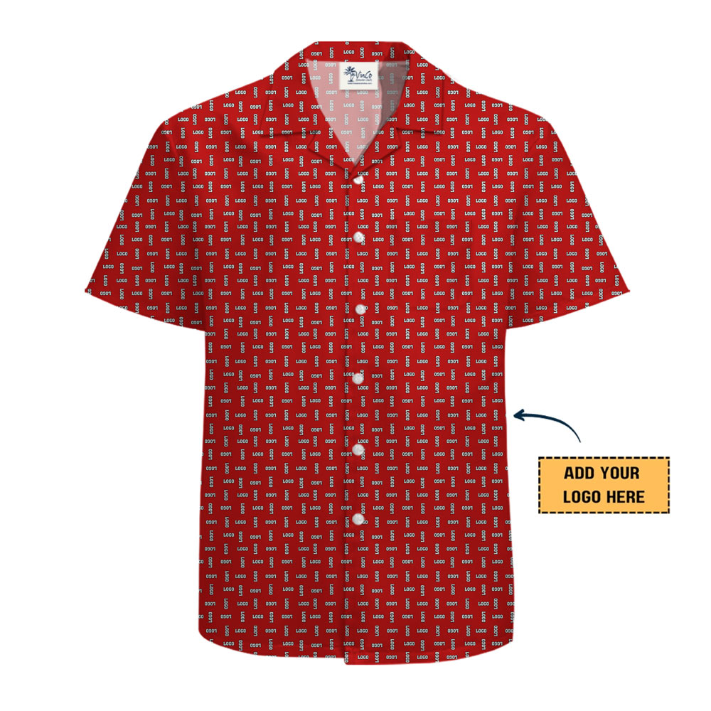Custom Full Pattern Logo Hawaiian Shirt