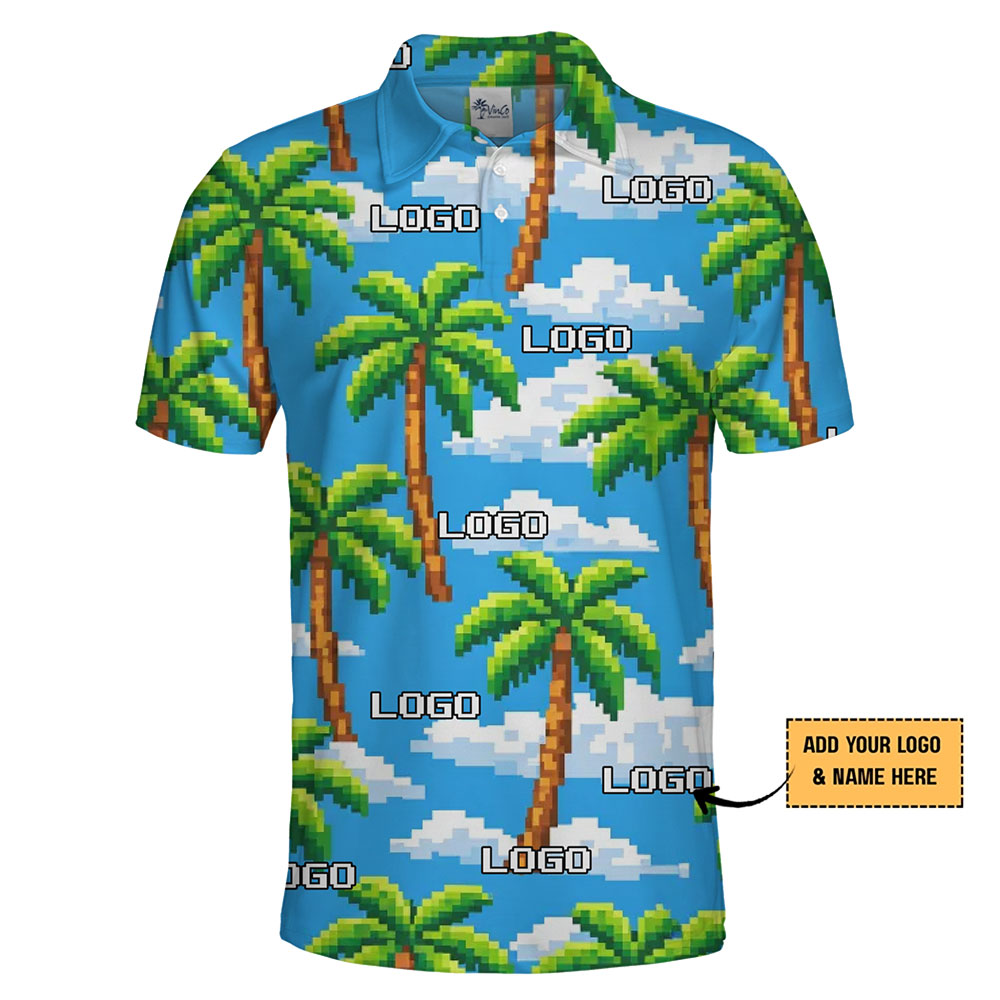 Tropical Paradise Polo Shirt Fully Customizable with Instant Preview