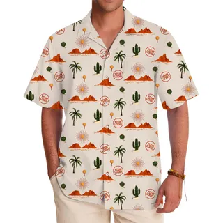 Cactus Man Hawaiian Shirt With Custom Logos And Color