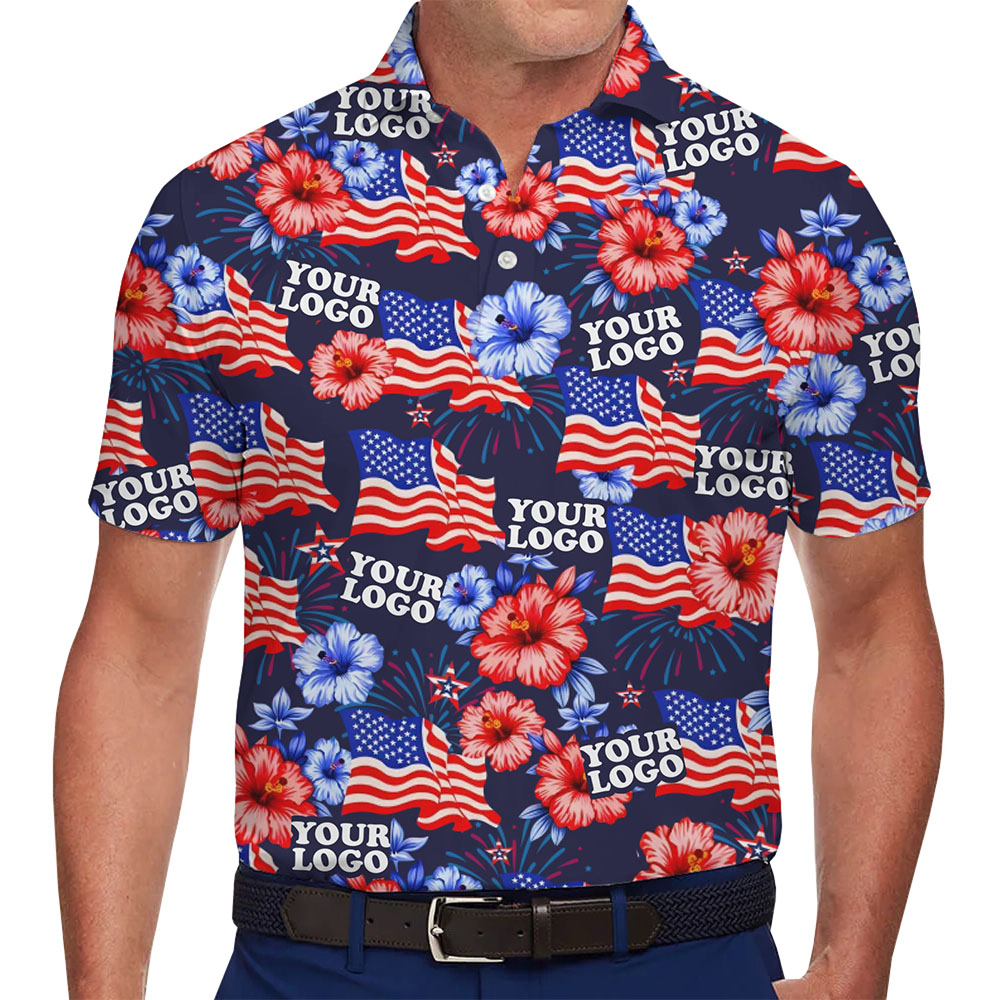 Custom 4th of July Polo Shirt with Company Logo - variant image 1