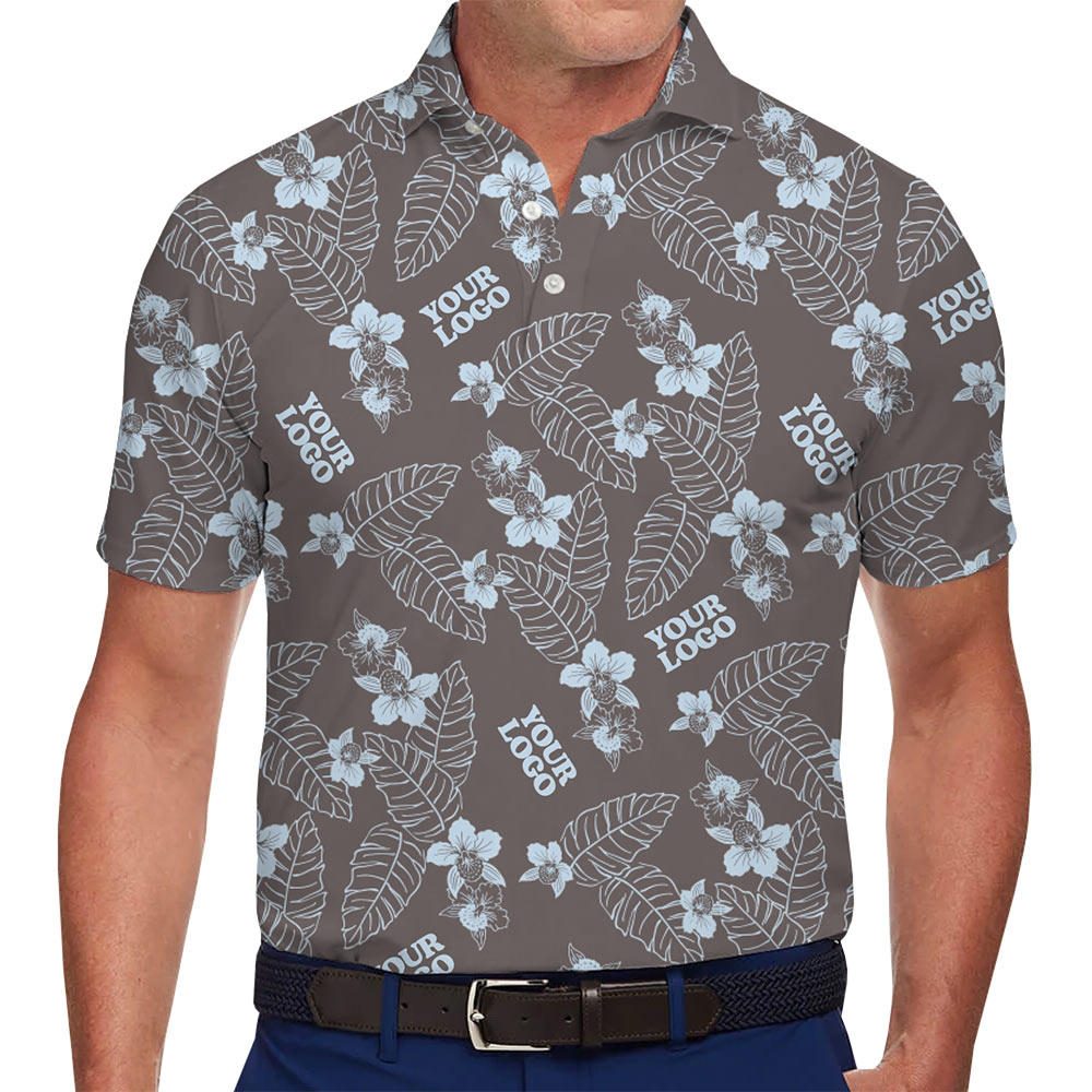 Corporate Tropical Party Polo Shirt With Live Preview - variant image 1