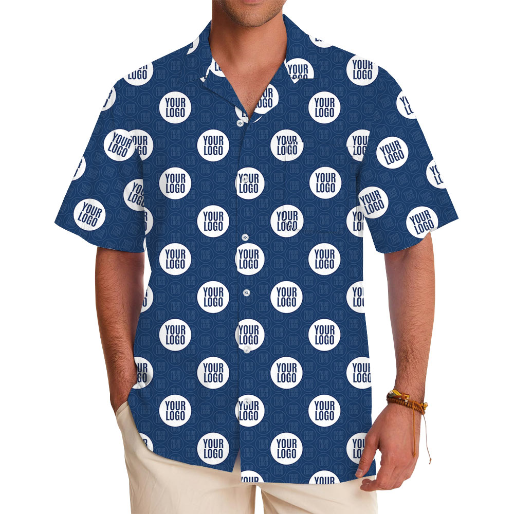 [Live Preview] All Over Print Company Logo Button Up Shirt - variant image 1