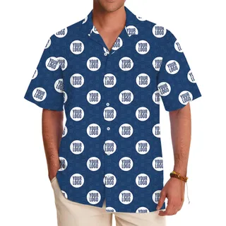 [Live Preview] All Over Print Company Logo Button Up Shirt