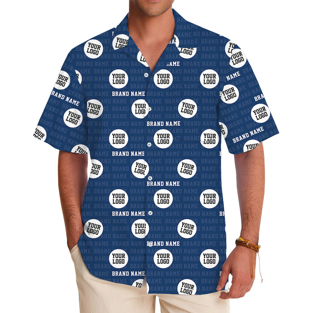 Corporate Identity Custom Hawaiian Shirt With Preview - variant image 1