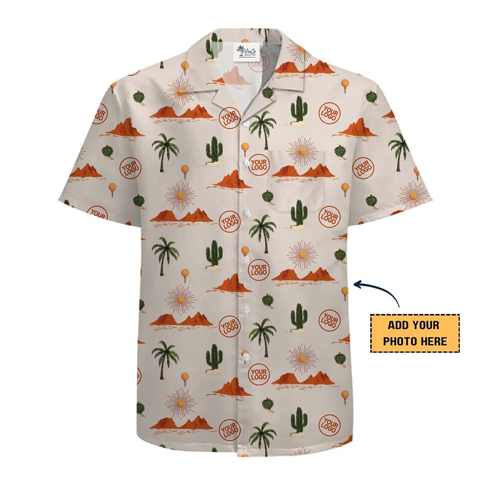 Cactus Man Hawaiian Shirt With Custom Logos And Color