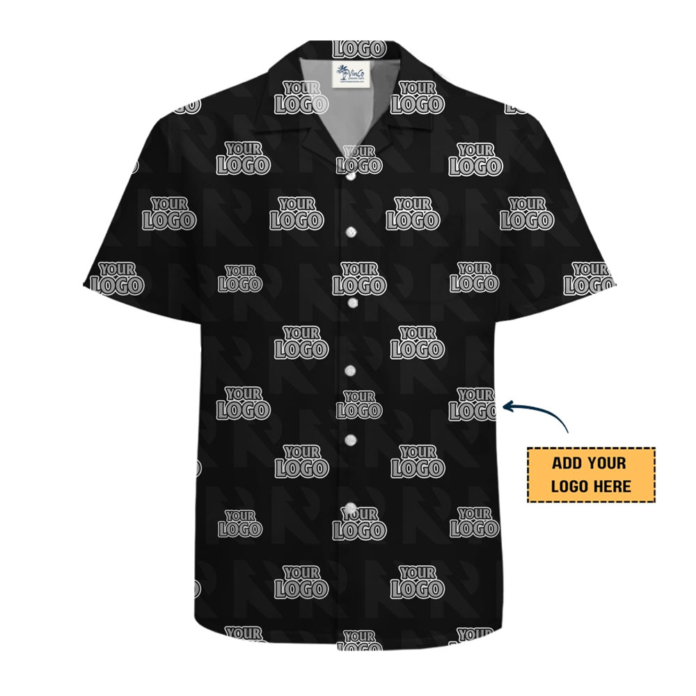 Custom All Over Logo Hawaiian Shirt