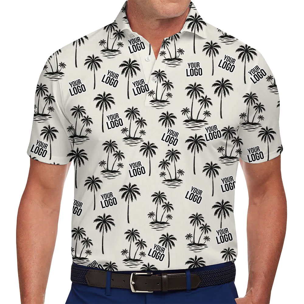 Vintage Black And White Polo Shirt Custom Logo - variant image 1