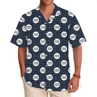 Personalized Company Logo And Brand Name Button Up Shirt
