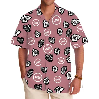 Pink Pineapple Hawaiian Shirt With Custom Logo