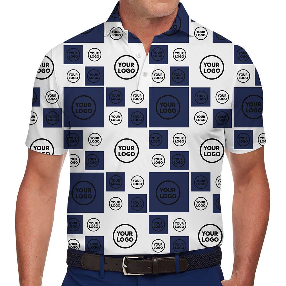 [Live Preview] Geometric Custom Polo Shirt for Events and Promotions - variant image 1