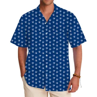[13 Colors] Customize Business Logo All Over Print Hawaiian Shirt