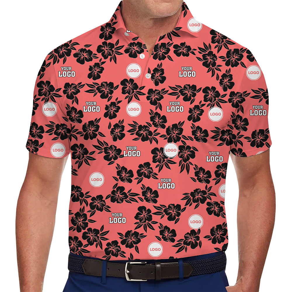 Customizable Polo Shirt with Unique Floral Pattern - variant image 1
