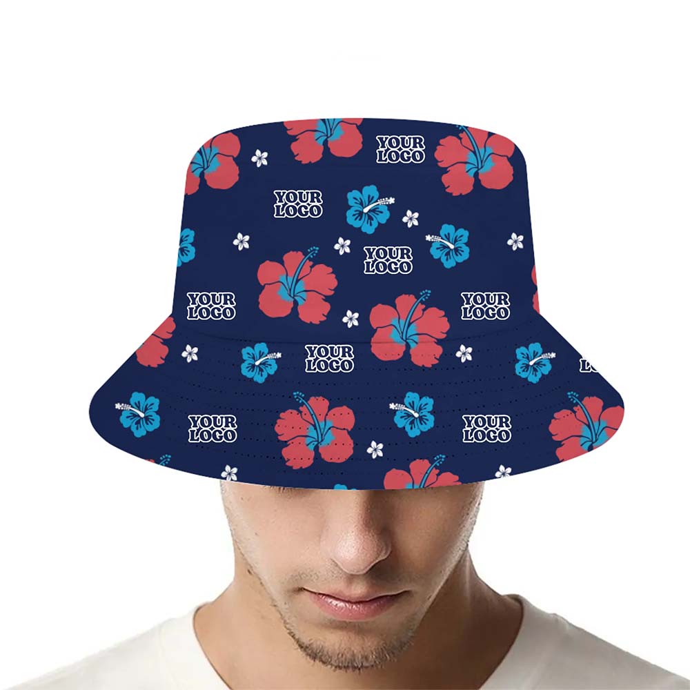 No Minimum Custom Logo Tropical Bucket Hat - variant image 1
