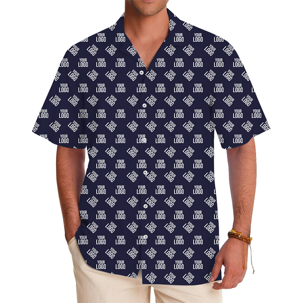 Personalized All Over Print Logo Business Hawaiian Shirt - variant image 1