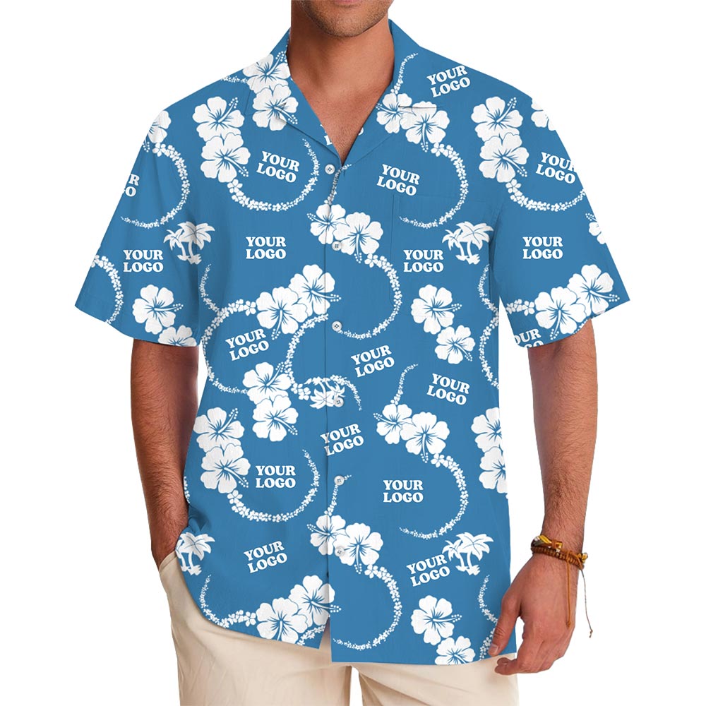 Tropical Floral Button-Up Shirt With Live Preview - variant image 1
