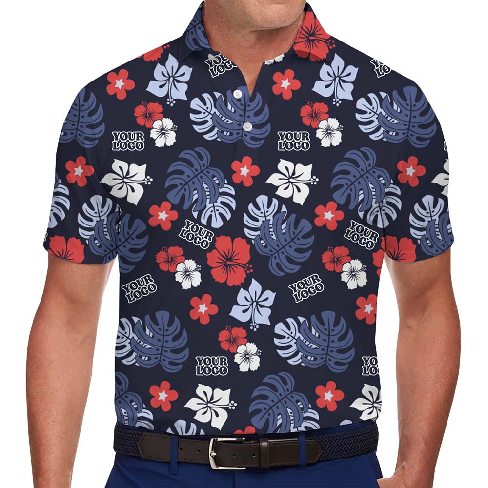 Business Promotion Custom Aloha Polo Shirt - variant image 1