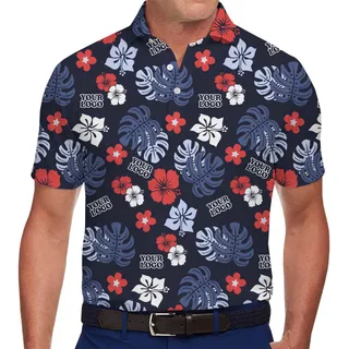 Business Promotion Custom Aloha Polo Shirt