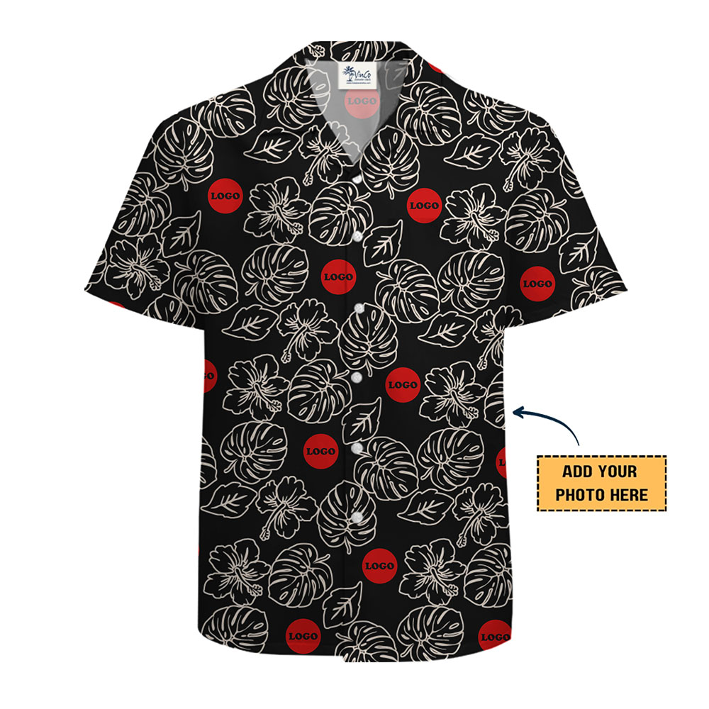 [Live Preview] Custom Tropical All Over Print Logo Hawaiian Shirt