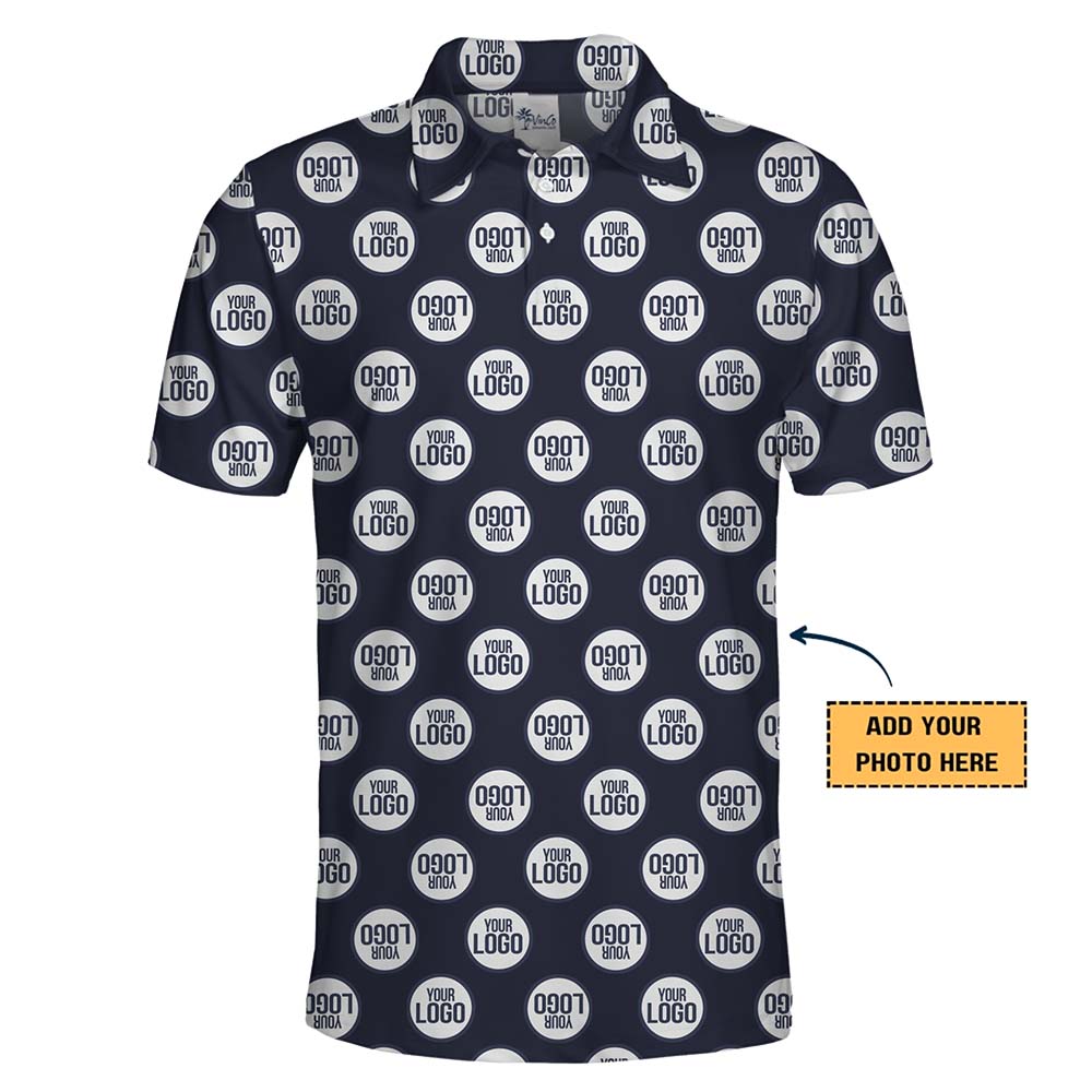 Custom Logo All Over Print Polo Shirt for Businesses