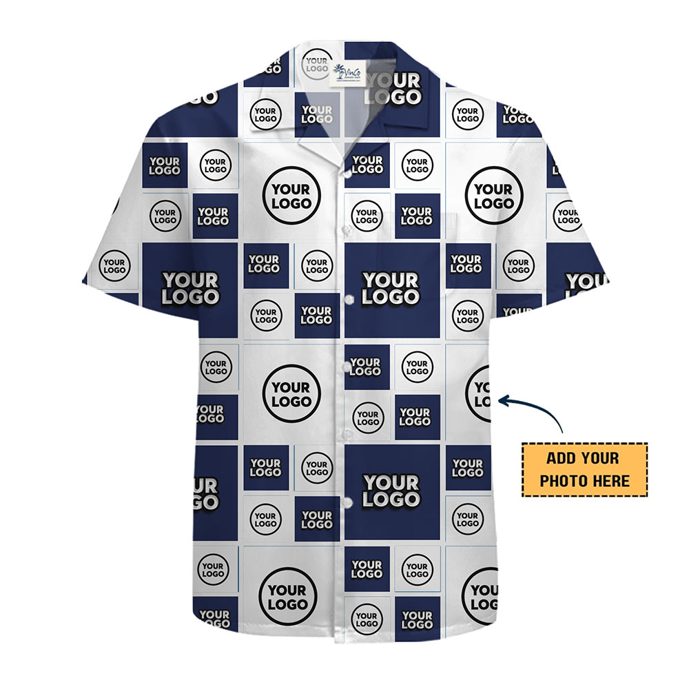 Eye-Catching Grid Hawaiian Shirt for Corporate Events