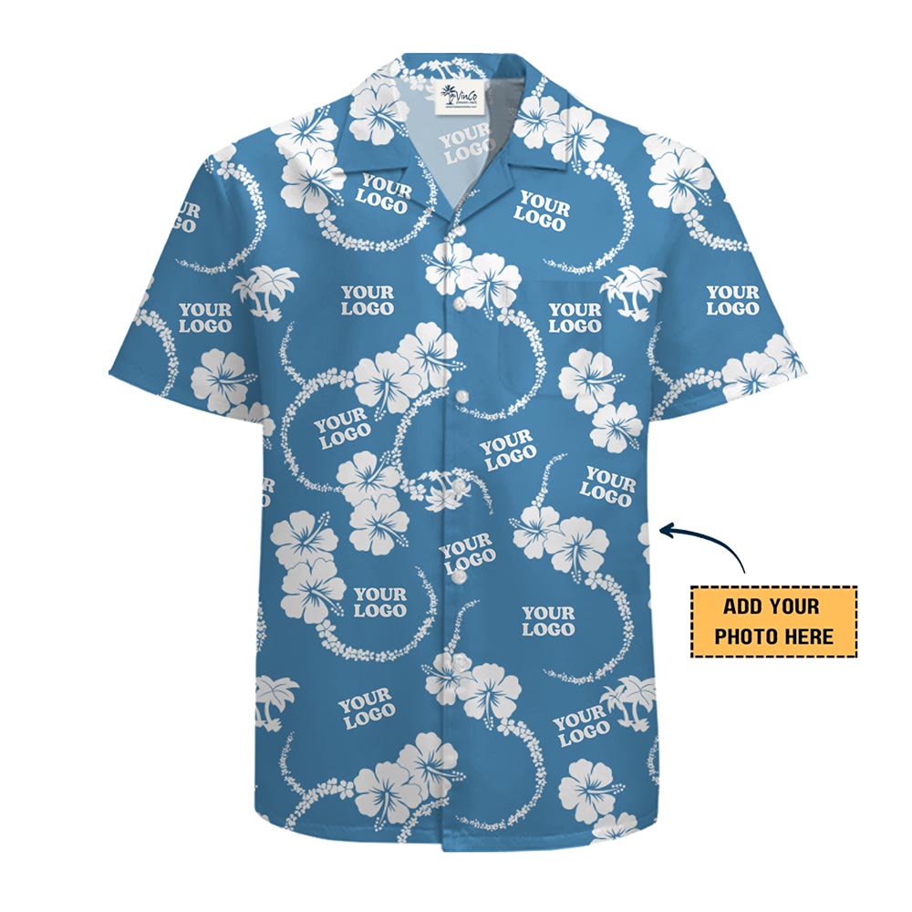 Tropical Floral Button-Up Shirt With Live Preview