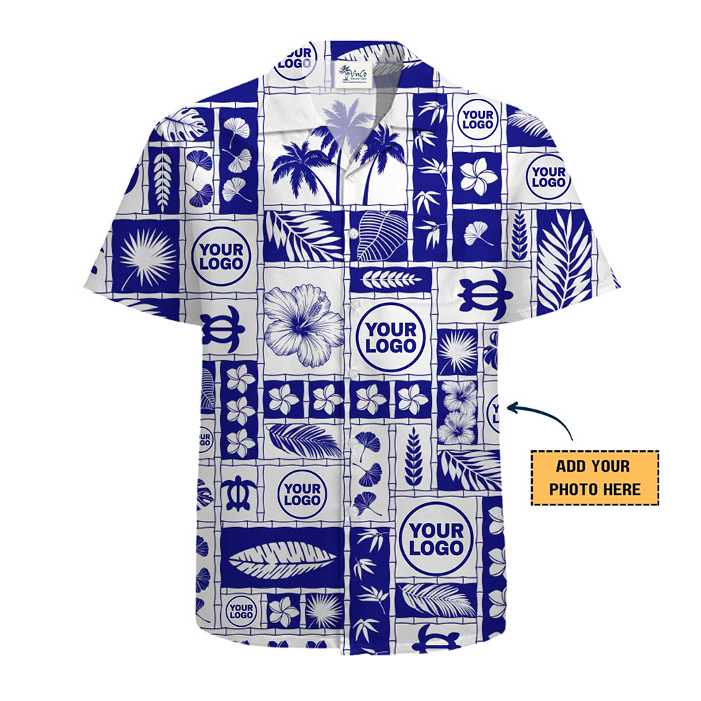 [Live Preview] Customize Logo Hawaiian Shirt With Island Design