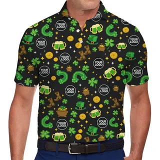 [Live Preview] Personalized Logo St. Patrick’s Day Polo Shirt