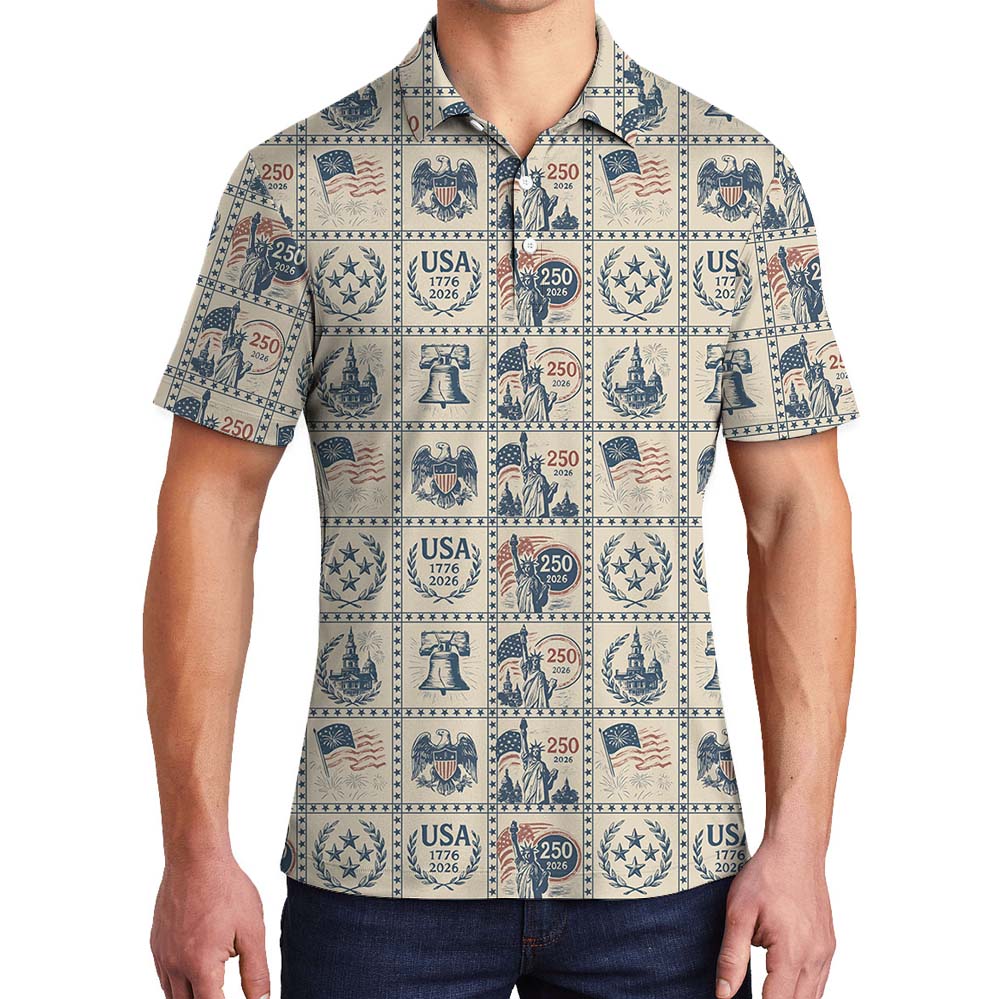 The Freedom Legacy 1776 2026 Polo Golf Shirt - variant image 1