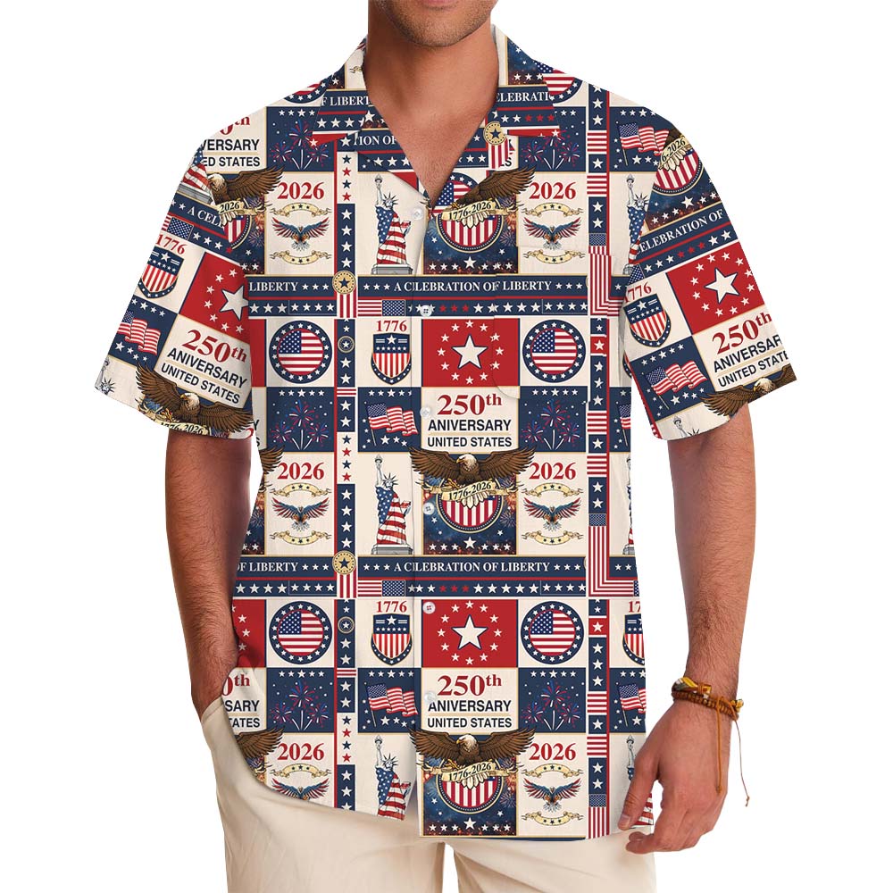 250 Years United Patriotic Button Up Shirt - variant image 1