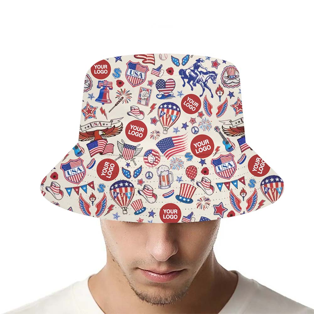 Custom 4th of July Company Matching Bucket Hat - variant image 1