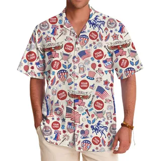 America 250 Celebration Hawaiian Shirt With Custom Logo