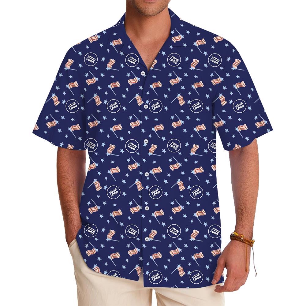 [Live Preview] USA Independence Day Hawaiian Shirt - variant image 1