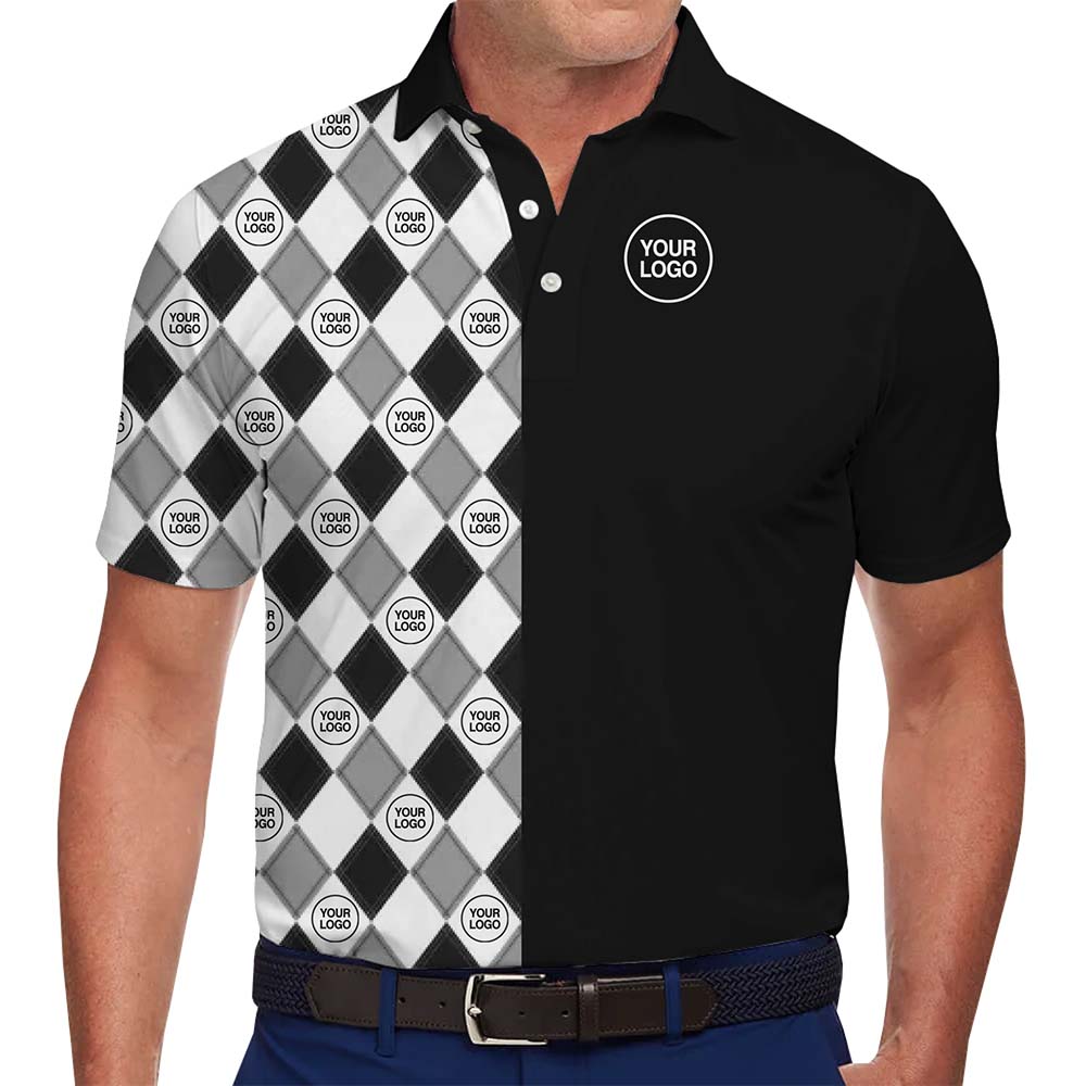 Custom Checkered Polo Shirts With Logo - variant image 1