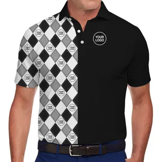 Custom Checkered Polo Shirts With Logo