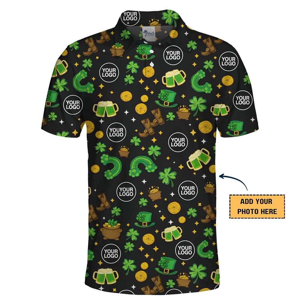 [Live Preview] Personalized Logo St. Patrick’s Day Polo Shirt