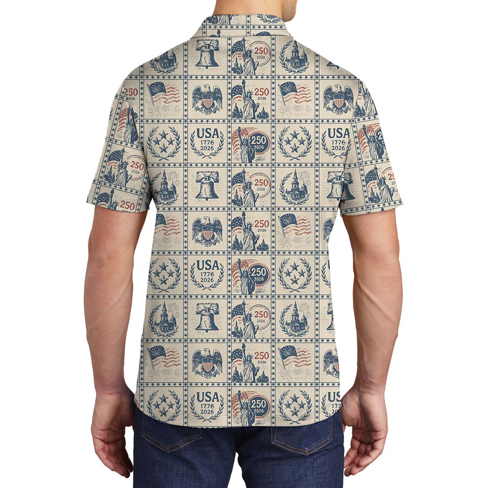 The Freedom Legacy 1776 2026 Polo Golf Shirt