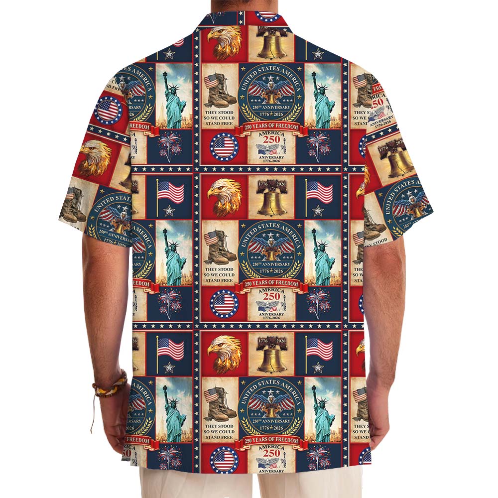 250 Years of Freedom Commemorative Hawaiian Shirt