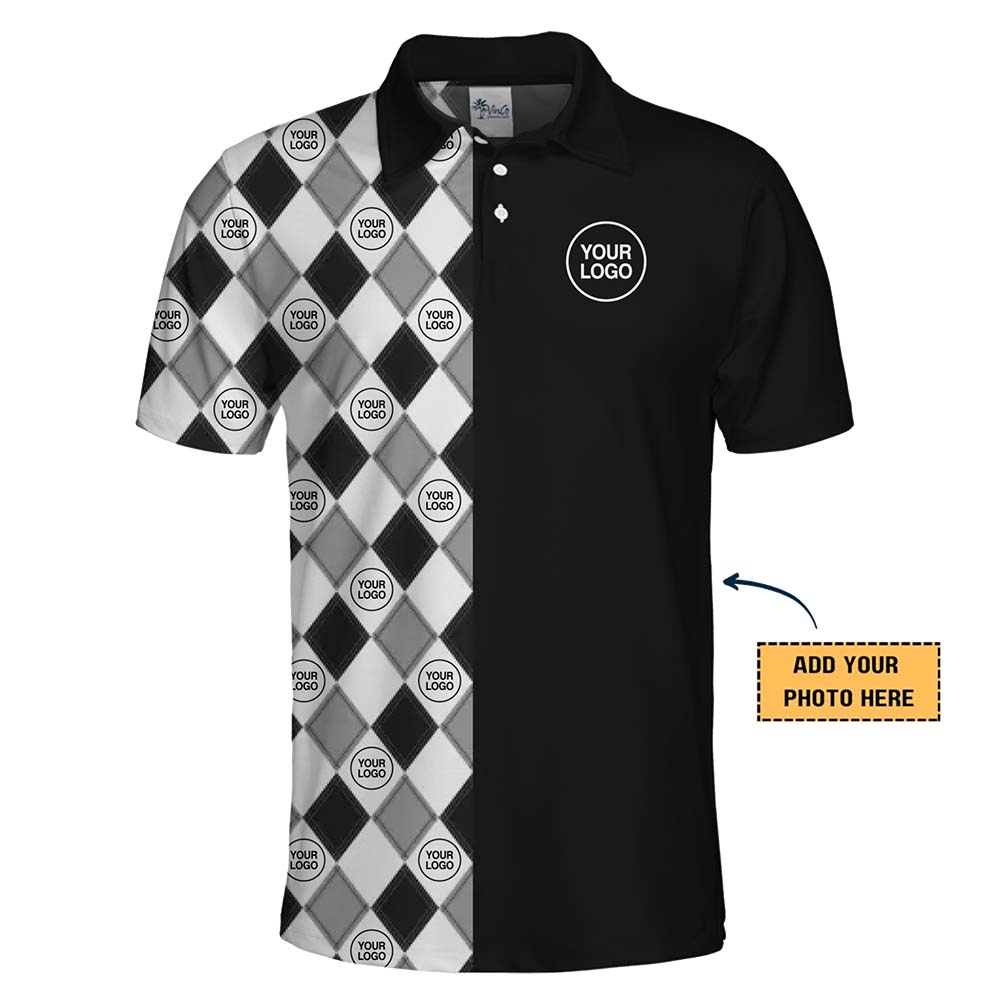 Custom Checkered Polo Shirts With Logo