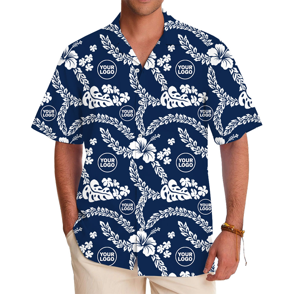 Custom Logo Tropical Hawaiian Shirt for Company Event - variant image 1