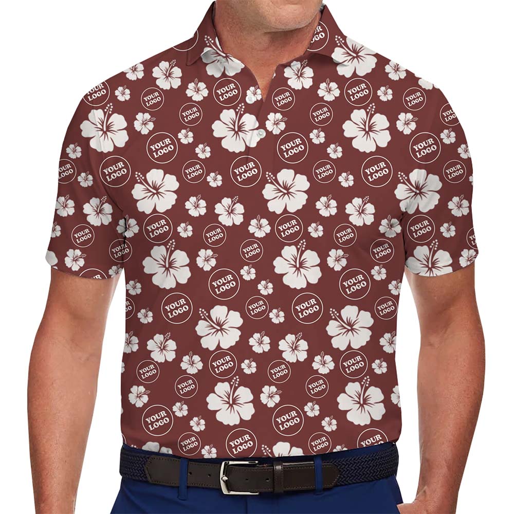 Hibiscus Custom Logo Polo Shirts All Sizes Guaranteed - variant image 1