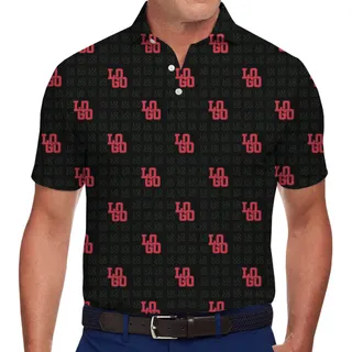 Custom Logo Pattern Polo Shirt