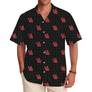 Custom Logo Pattern Hawaiian Shirt