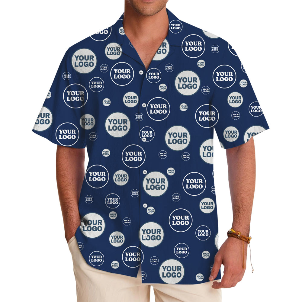 [Live Preview] Custom Logo For Business Or Groups Hawaiian Shirt - variant image 1