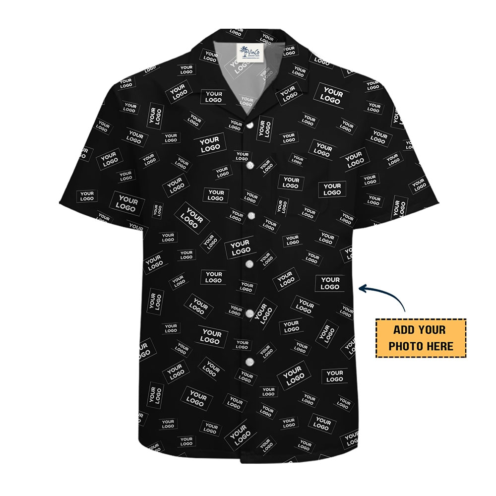 Elegant Custom Logo Button Up Shirts [Live Preview]