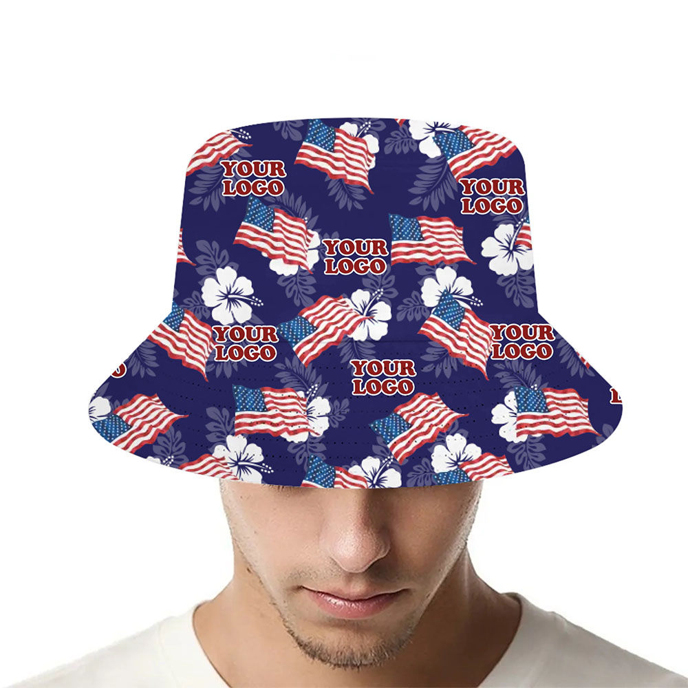 Team USA Custom Logo Bucket Hat With Preview - variant image 1