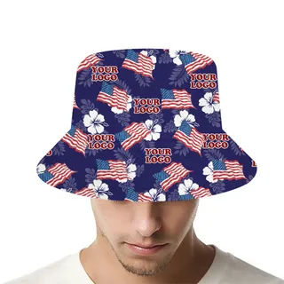 Team USA Custom Logo Bucket Hat With Preview
