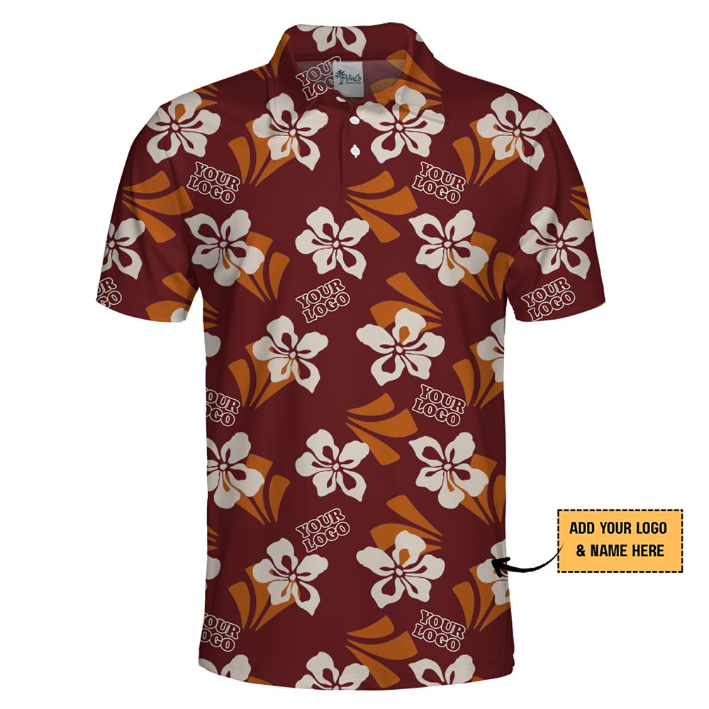 Custom Resort-Style Maroon Polo Shirt for Team and Corporate Use
