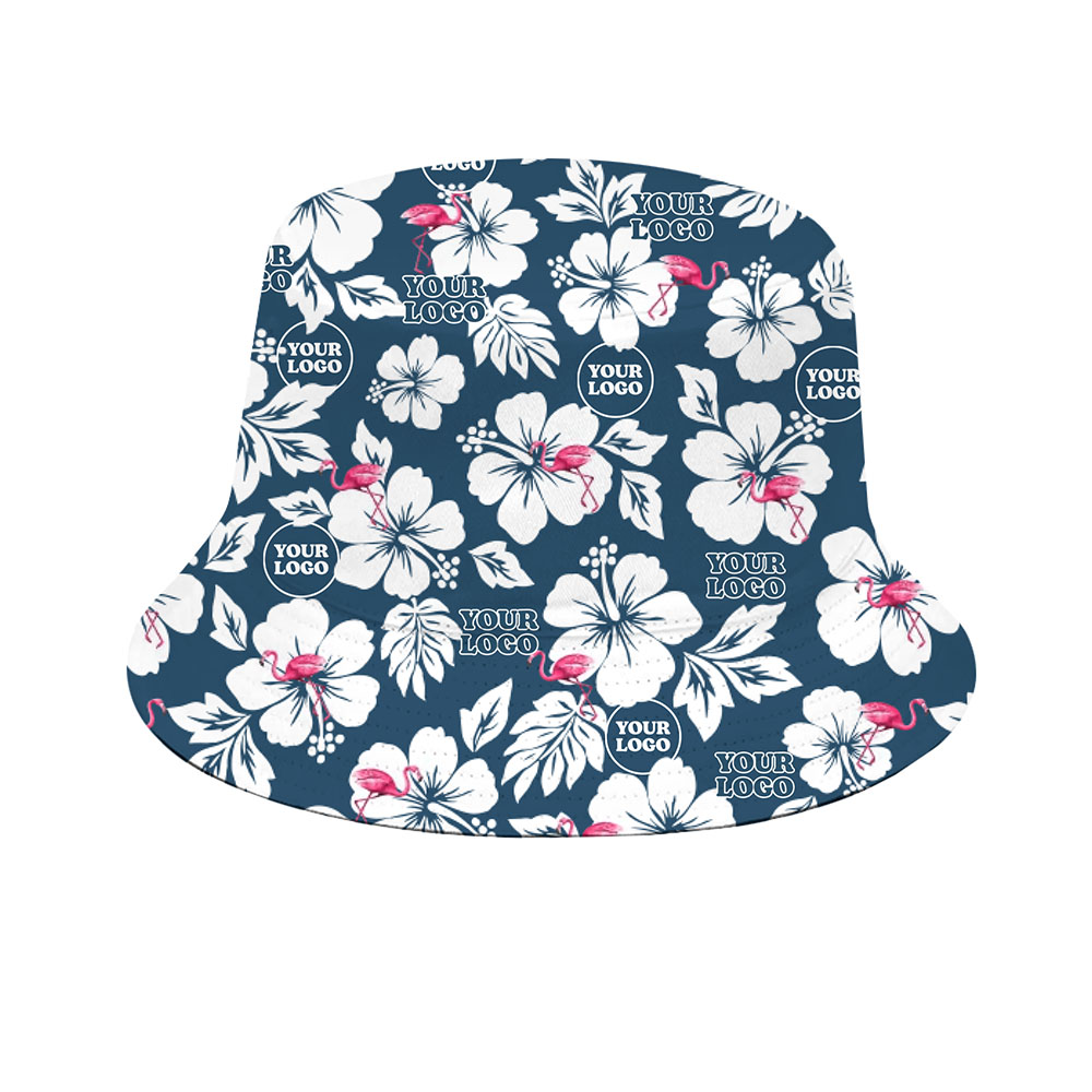 Create Your Own Hibiscus Flamingo Bucket Hat