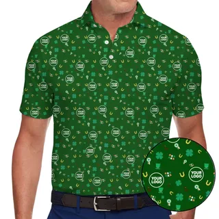 Custom Small Logo St. Patrick's Polo Shirt